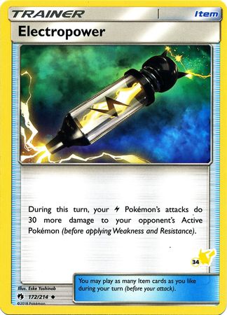 Electropower (172/214) (Pikachu Stamp #34) [Battle Academy 2020] | Gam3 Escape