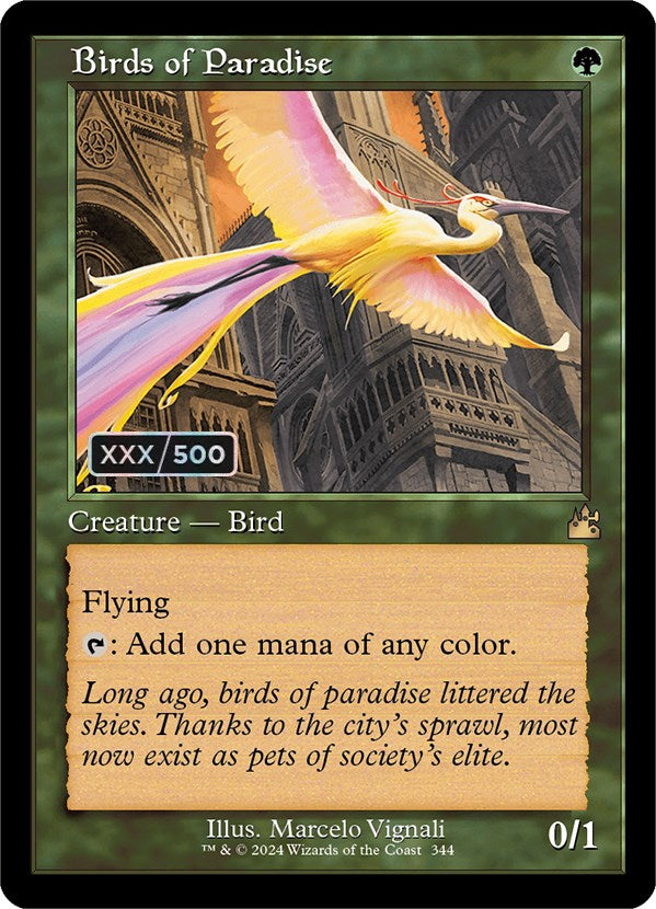 Birds of Paradise (Retro) (Serialized) [Ravnica Remastered] | Gam3 Escape