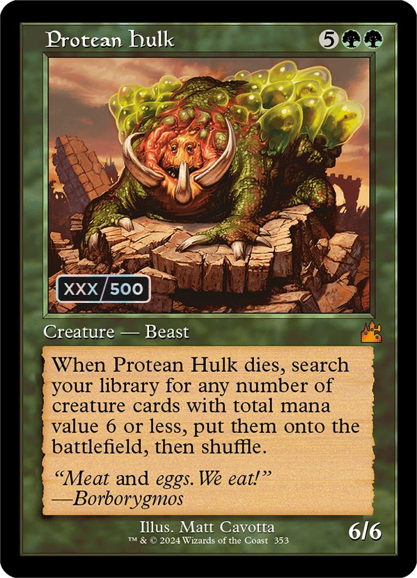 Protean Hulk (Retro) (Serialized) [Ravnica Remastered] | Gam3 Escape