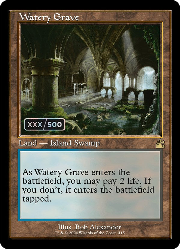 Watery Grave (Retro) (Serialized) [Ravnica Remastered] | Gam3 Escape