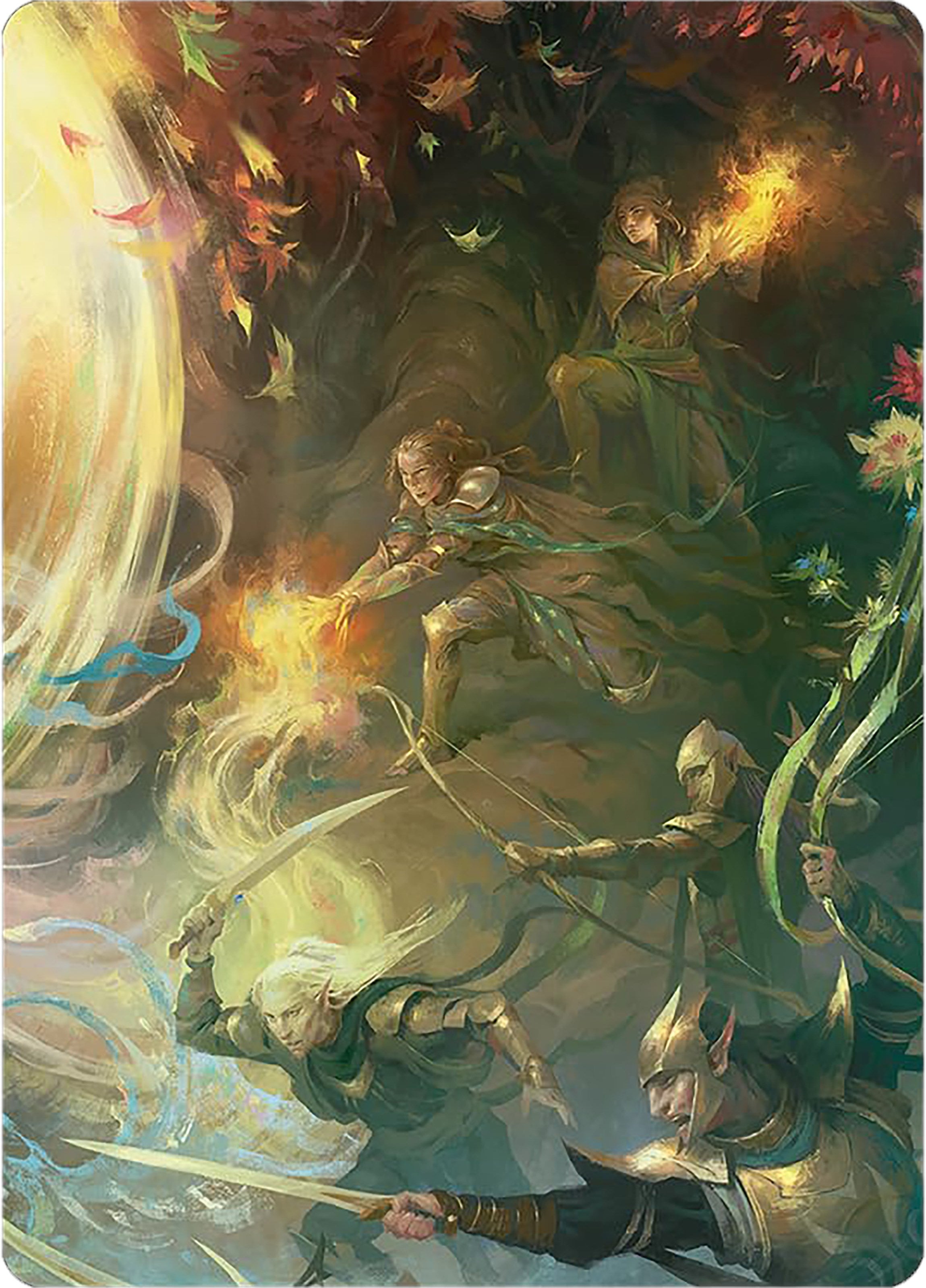 Rally the Galadhrim Art Card [The Lord of the Rings: Tales of Middle-earth Art Series] | Gam3 Escape