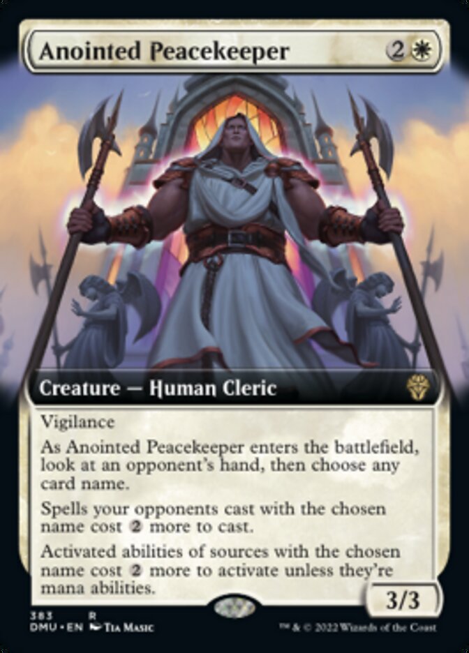 Anointed Peacekeeper (Extended Art) [Dominaria United] | Gam3 Escape