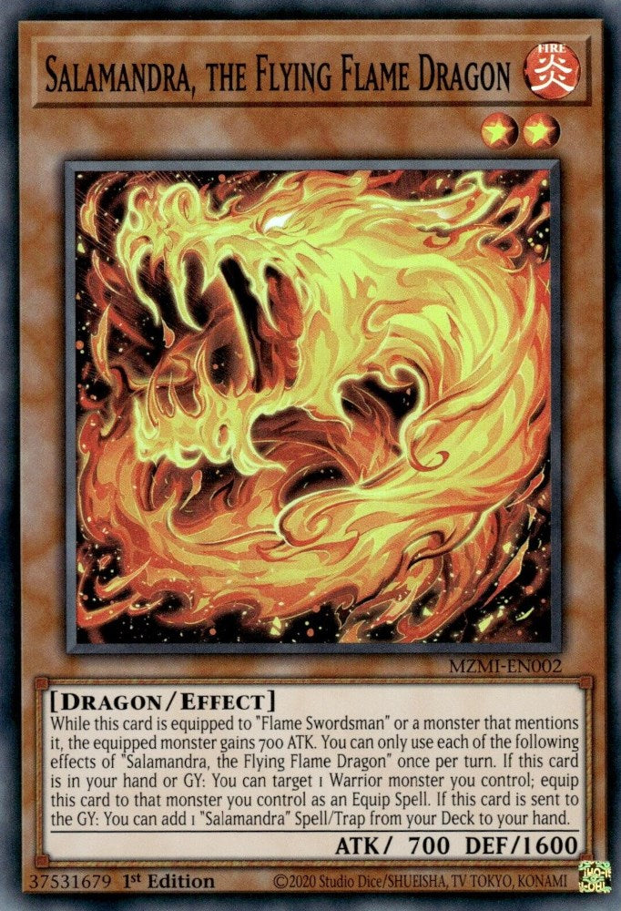 Salamandra, the Flying Flame Dragon [MZMI-EN002] Super Rare | Gam3 Escape