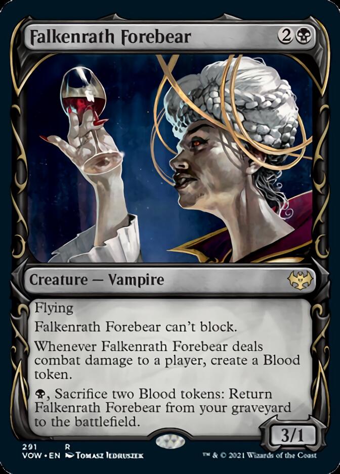 Falkenrath Forebear (Showcase Fang Frame) [Innistrad: Crimson Vow] | Gam3 Escape