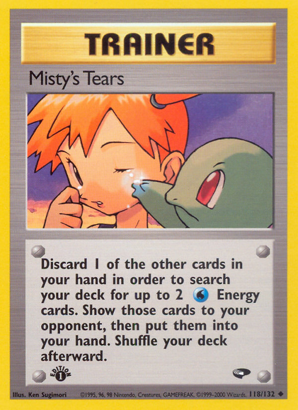 Misty's Tears (118/132) [Gym Challenge 1st Edition] | Gam3 Escape
