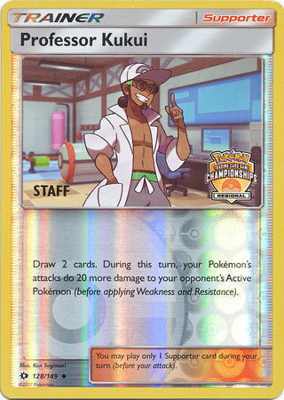 Professor Kukui (128/149) (Regional Championship Promo Staff) [Sun & Moon: Base Set] | Gam3 Escape