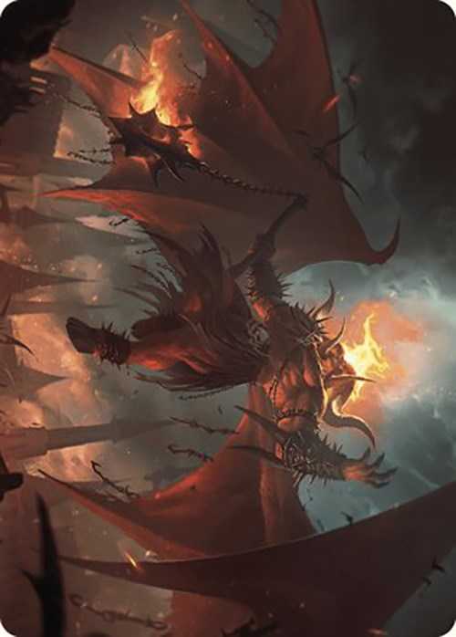 Rakdos, Patron of Chaos Art Card (22/49) [Murders at Karlov Manor Art Series] | Gam3 Escape