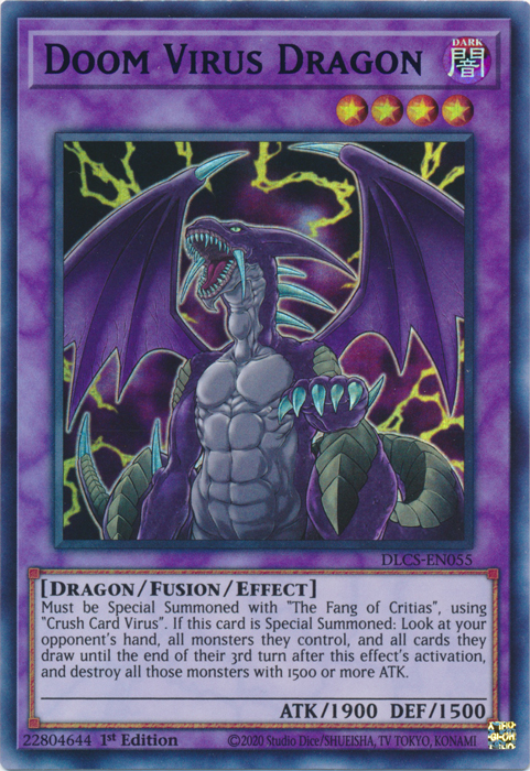 Doom Virus Dragon (Purple) [DLCS-EN055] Ultra Rare | Gam3 Escape