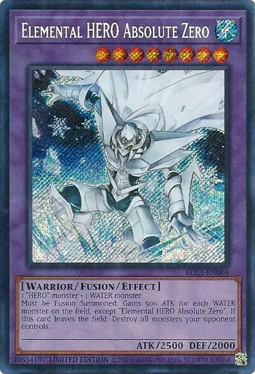 Elemental HERO Absolute Zero [BLC1-EN004] Secret Rare | Gam3 Escape