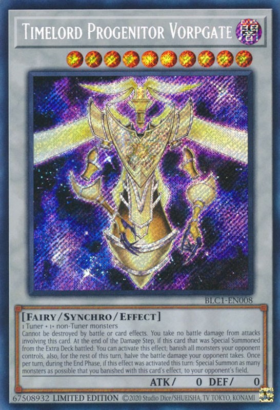 Timelord Progenitor Vorpgate [BLC1-EN008] Secret Rare | Gam3 Escape