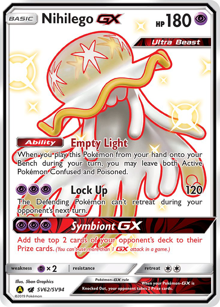 Nihilego GX (SV62/SV94) [Sun & Moon: Hidden Fates - Shiny Vault] | Gam3 Escape