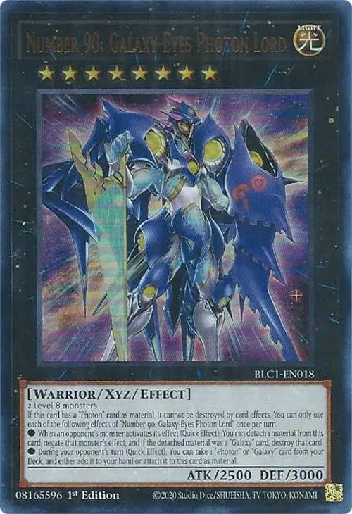 Number 90: Galaxy-Eyes Photon Lord [BLC1-EN018] Ultra Rare | Gam3 Escape