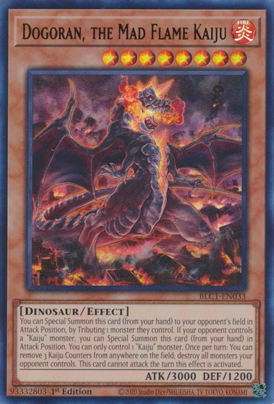 Dogoran, the Mad Flame Kaiju [BLC1-EN033] Ultra Rare | Gam3 Escape