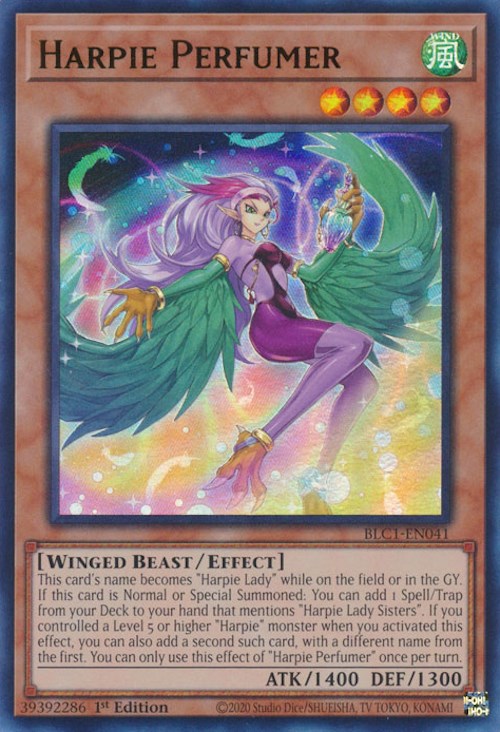 Harpie Perfumer [BLC1-EN041] Ultra Rare | Gam3 Escape