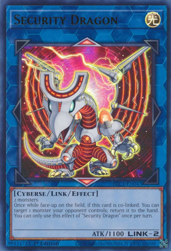 Security Dragon [BLC1-EN043] Ultra Rare | Gam3 Escape