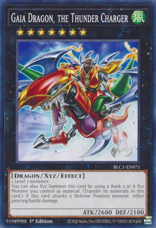 Gaia Dragon, the Thunder Charger [BLC1-EN071] Common | Gam3 Escape