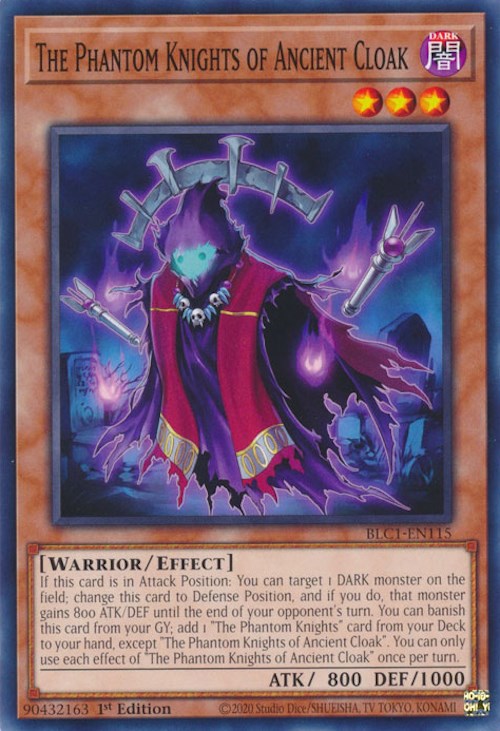 The Phantom Knights of Ancient Cloak [BLC1-EN115] Common | Gam3 Escape