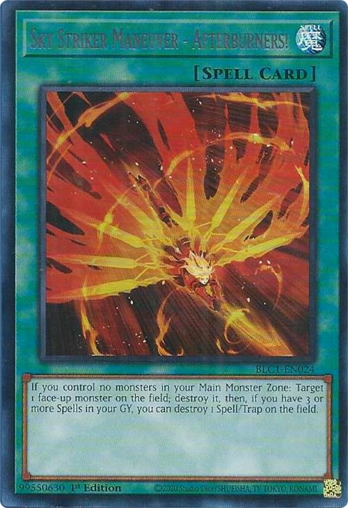 Sky Striker Maneuver - Afterburners! (Silver) [BLC1-EN024] Ultra Rare | Gam3 Escape