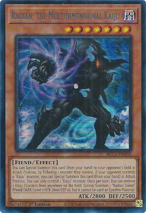 Radian, the Multidimensional Kaiju (Silver) [BLC1-EN035] Ultra Rare | Gam3 Escape