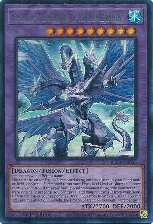 Trishula, the Dragon of Icy Imprisonment (Silver) [BLC1-EN045] Ultra Rare | Gam3 Escape