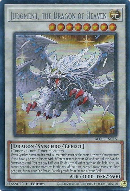 Judgment, the Dragon of Heaven (Silver) [BLC1-EN046] Ultra Rare | Gam3 Escape