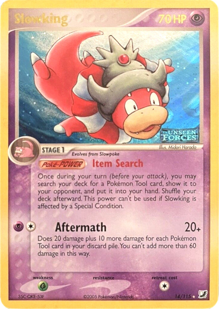 Slowking (14/115) (Stamped) [EX: Unseen Forces] | Gam3 Escape