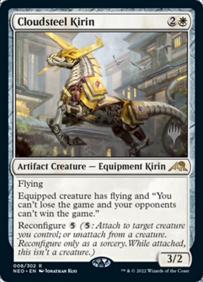 Cloudsteel Kirin (Promo Pack) [Kamigawa: Neon Dynasty Promos] | Gam3 Escape