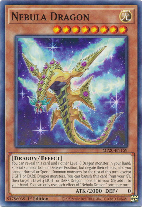 Nebula Dragon [MP20-EN159] Common | Gam3 Escape