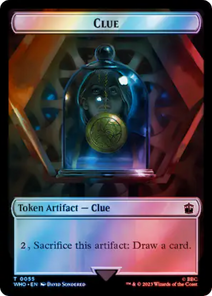 Alien Angel // Clue (0055) Double-Sided Token (Surge Foil) [Doctor Who Tokens] | Gam3 Escape