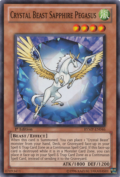 Crystal Beast Sapphire Pegasus [RYMP-EN046] Common | Gam3 Escape