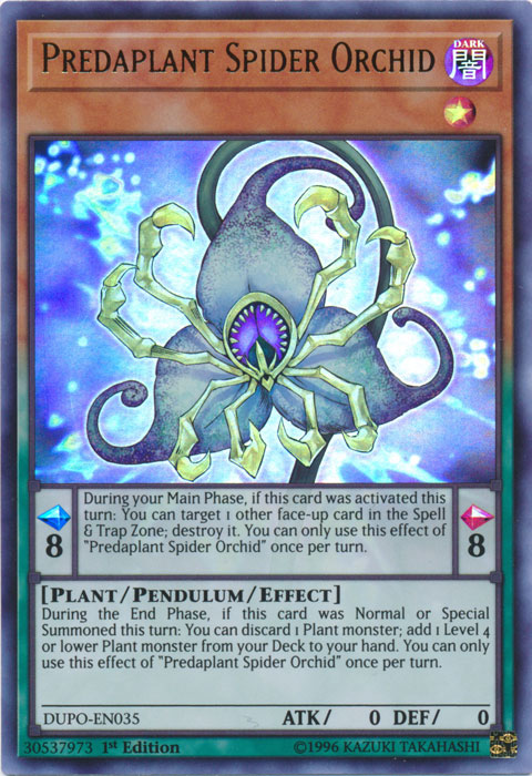 Predaplant Spider Orchid [DUPO-EN035] Ultra Rare | Gam3 Escape