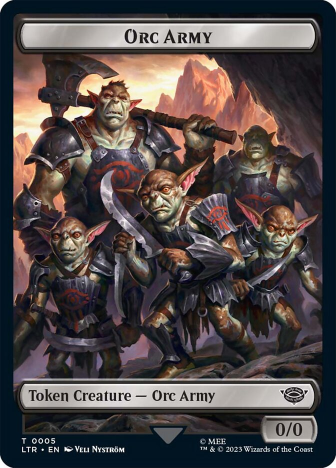 Orc Army Token (05) [The Lord of the Rings: Tales of Middle-Earth Tokens] | Gam3 Escape