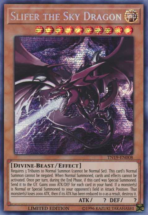 Slifer the Sky Dragon [TN19-EN008] Prismatic Secret Rare | Gam3 Escape