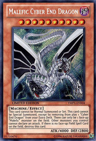 Malefic Cyber End Dragon [YMP1-EN004] Secret Rare | Gam3 Escape