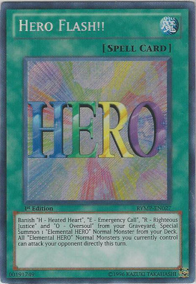 Hero Flash!! [RYMP-EN027] Secret Rare | Gam3 Escape