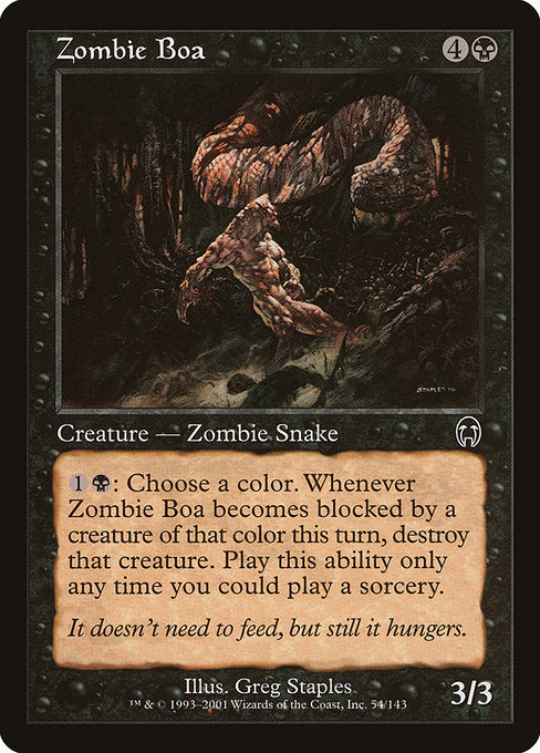 Zombie Boa [Apocalypse] | Gam3 Escape