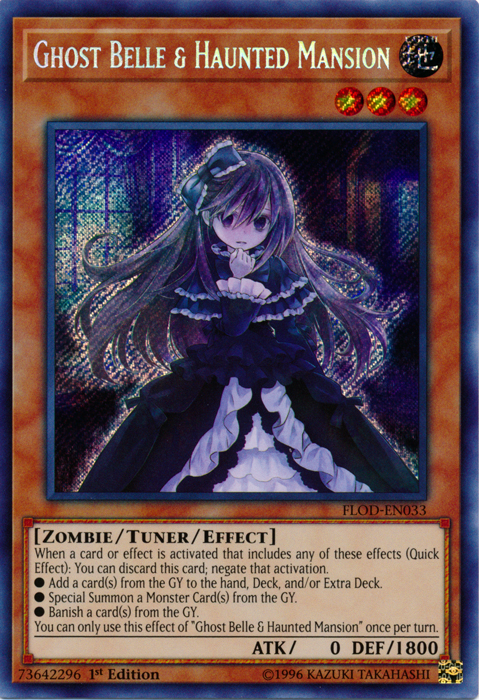 Ghost Belle & Haunted Mansion [FLOD-EN033] Secret Rare | Gam3 Escape