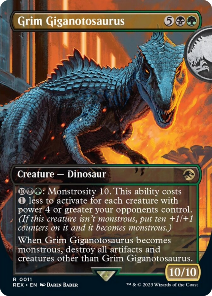 Grim Giganotosaurus (Borderless) [Jurassic World Collection] | Gam3 Escape