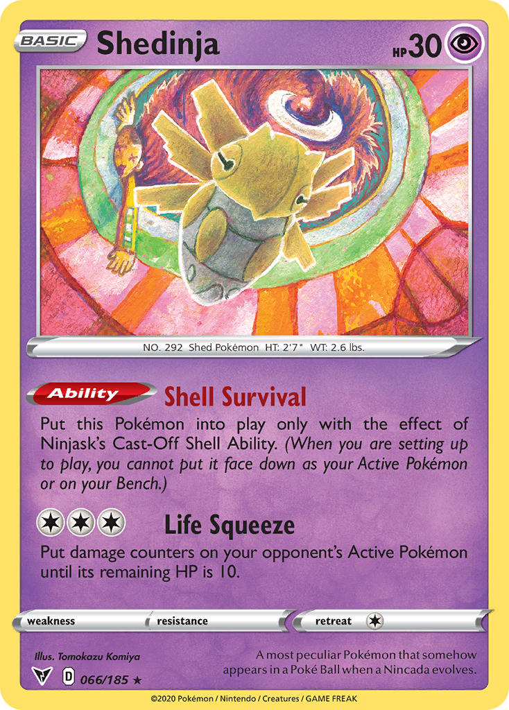 Shedinja (066/185) [Sword & Shield: Vivid Voltage] | Gam3 Escape