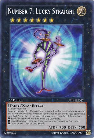 Number 7: Lucky Straight [SP14-EN027] Starfoil Rare | Gam3 Escape