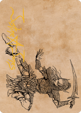 Lae'zel, Vlaakith's Champion Art Card (Gold-Stamped Signature) [Commander Legends: Battle for Baldur's Gate Art Series] | Gam3 Escape