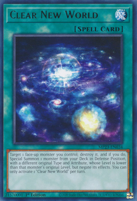 Clear New World [MP23-EN034] Rare | Gam3 Escape