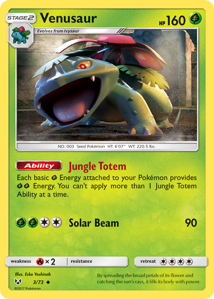 Venusaur (3/73) [Sun & Moon: Shining Legends] | Gam3 Escape