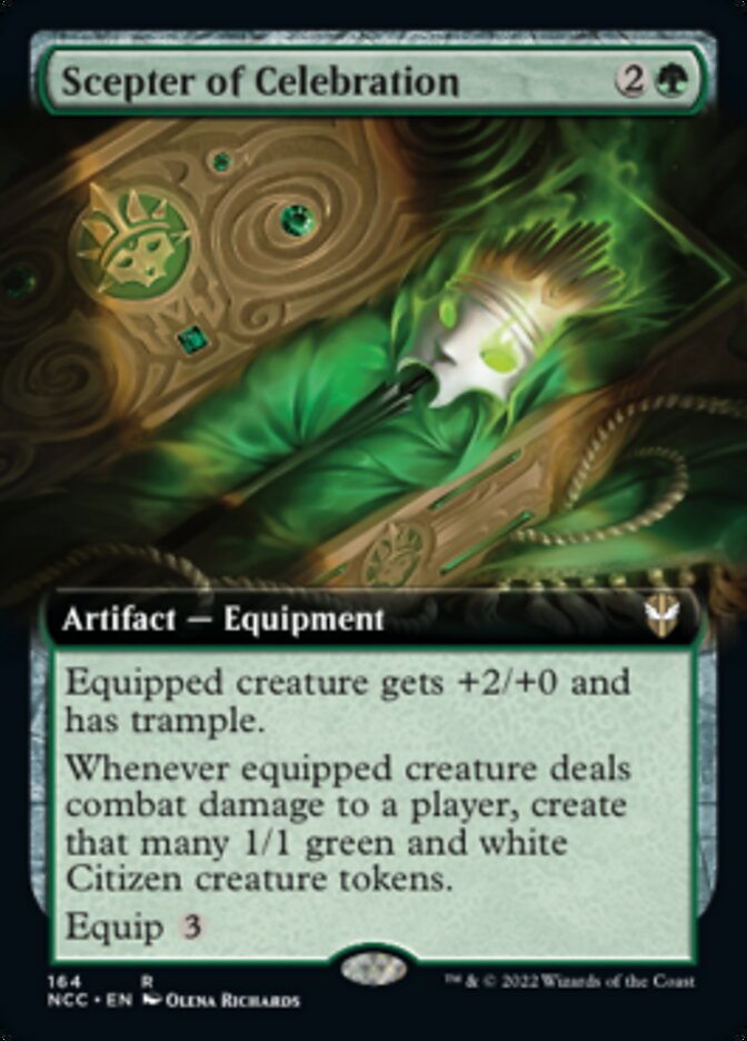 Scepter of Celebration (Extended Art) [Streets of New Capenna Commander] | Gam3 Escape