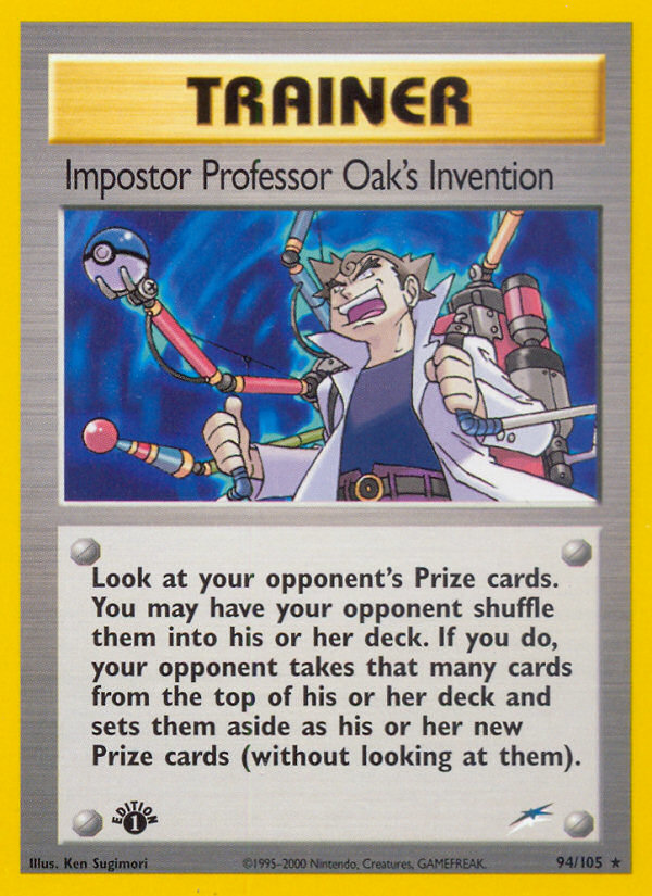 Impostor Professor Oak's Invention (94/105) [Neo Destiny 1st Edition] | Gam3 Escape