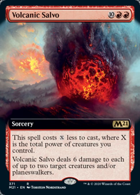 Volcanic Salvo (Extended Art) [Core Set 2021] | Gam3 Escape