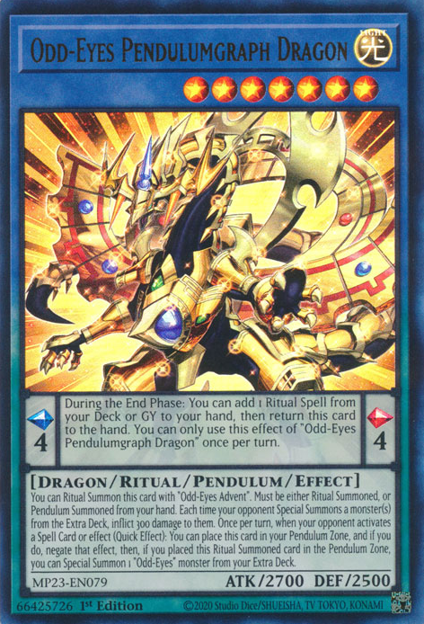 Odd-Eyes Pendulumgraph Dragon [MP23-EN079] Ultra Rare | Gam3 Escape