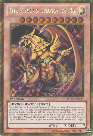 The Winged Dragon of Ra [PGLD-EN031] Gold Secret Rare | Gam3 Escape