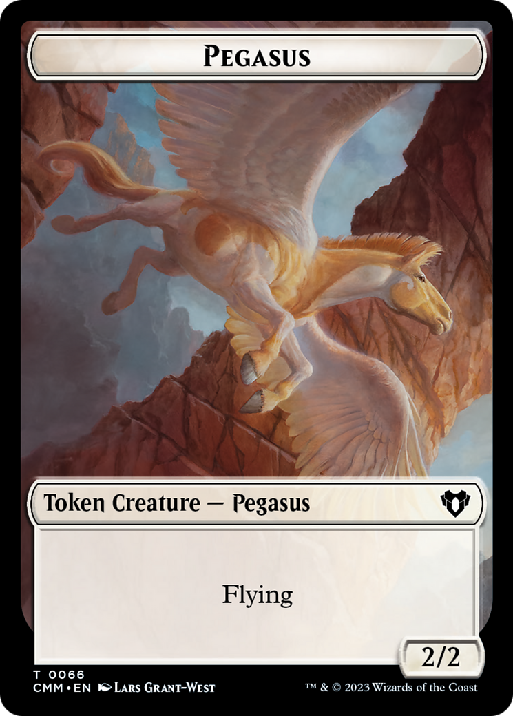 Copy (54) // Pegasus Double-Sided Token [Commander Masters Tokens] | Gam3 Escape