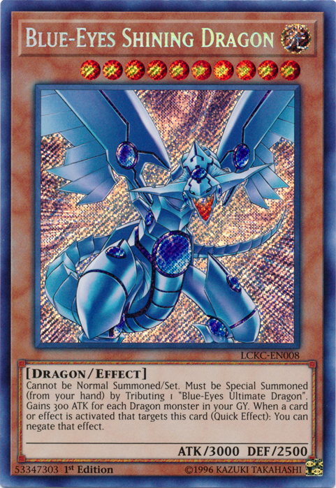 Blue-Eyes Shining Dragon [LCKC-EN008] Secret Rare | Gam3 Escape